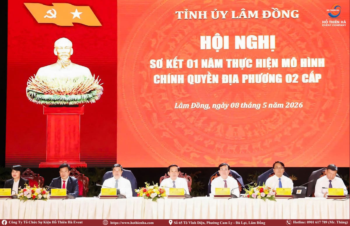Ngày 8/5/2026 Tỉnh Ủy Lâm Đồng Tổ Chức Hội Nghị Sơ Kết 1 Năm Vận Hành Mô Hình Chính Quyền Địa Phương 2 Cấp