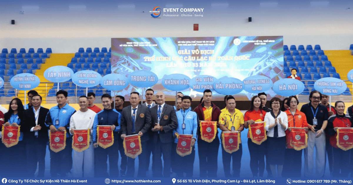 Hồ Thiên Hà Event Đồng hành cùng Giải vô địch Thể hình các câu lạc bộ toàn quốc lần thứ 33 năm 2026