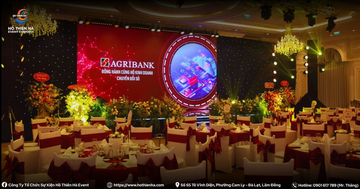 Dấu ấn chuyên nghiệp giữa phố núi Đà Lạt – Đồng hành cùng AGRIBANK Chi nhánh Lâm Đồng kiến tạo một sự kiện thành công