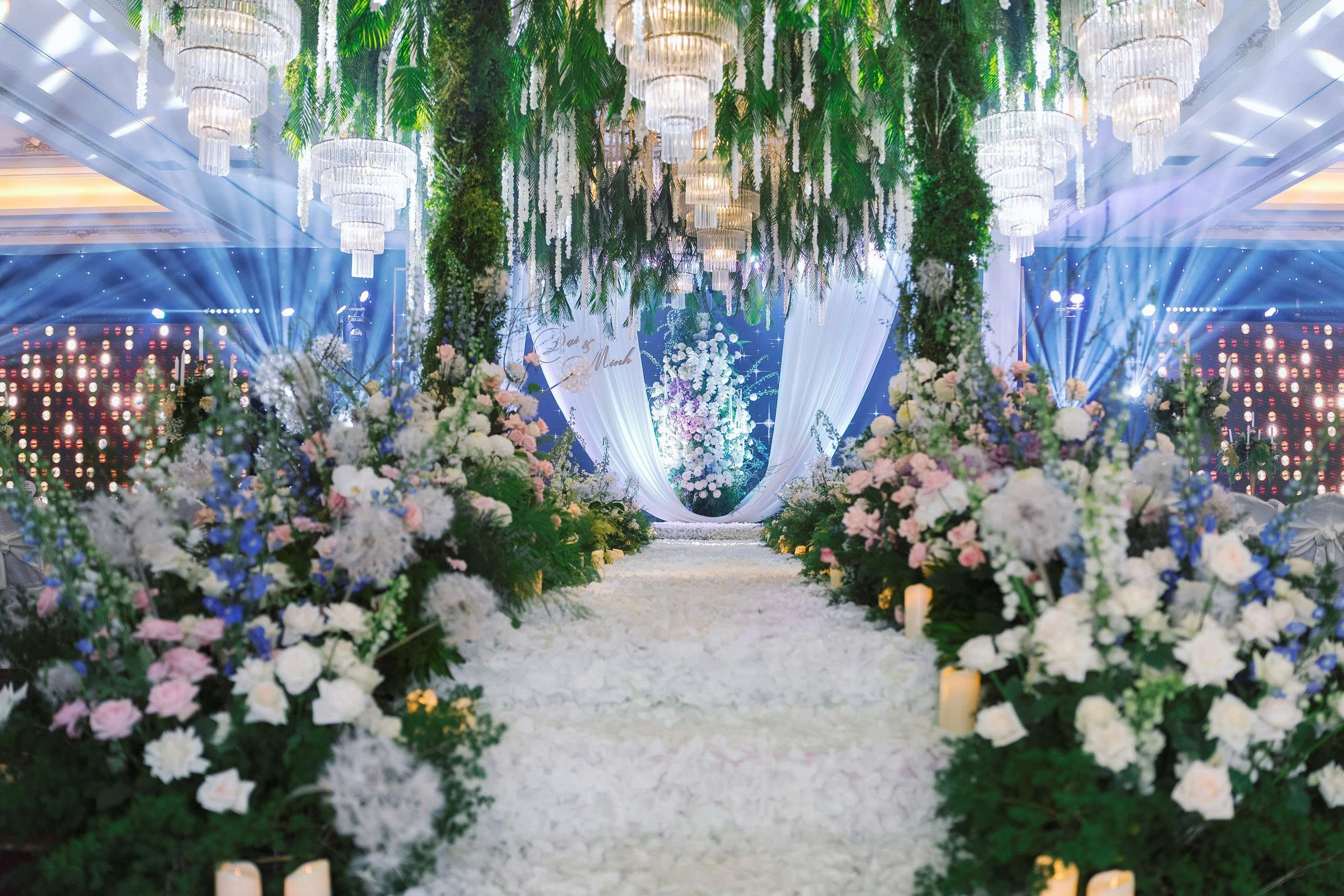 Tiệc cưới lãng mạn với ý tưởng thiết kế "Garden - Khu Vườn"